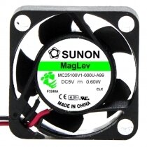 Sunon MC25100V1-000U-A99 DC 5V 0.6W 2 Wires Axial Cooling Fan