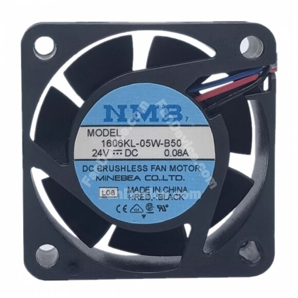 NMB 1606KL-05W-B50 DC 24V 0.08A 2 Wires / 3 Wires Axial Cooling Fan