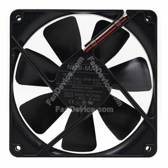 NMB 4710KL-04W-B26 DC 12V 0.25A 2 Wires / 3 Wires / 4 Wires Axial Cooling Fan