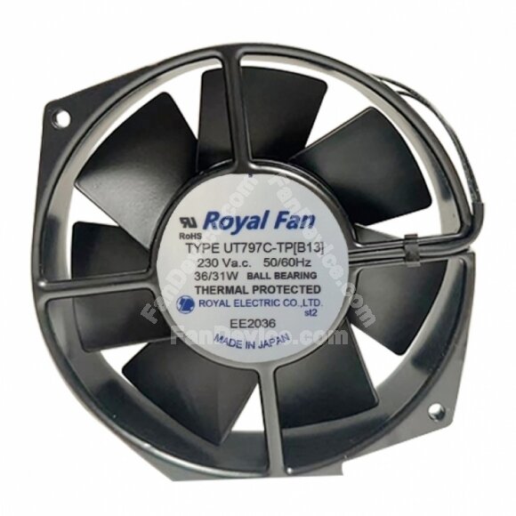 Royal Fan UT797C-TP AC 230V 36/31W Axial Cooling Fan