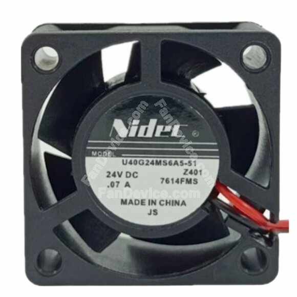 Nidec U40G24MS6A5-51 DC 24V 0.07A 4020 Axial Cooling Fan