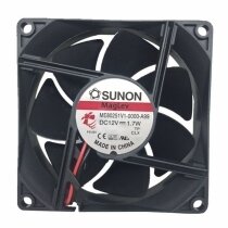 Sunon ME80251V1-0000-A99 DC 12V 1.7W 2 Wires Axial Cooling Fan