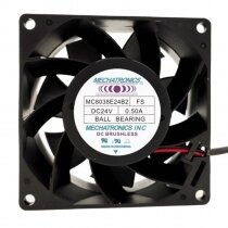 MECHATRONICS MC8038E24B2 FS DC 24V 0.50A 8038 Axial Ball Bearing Brushless Cooling Fan