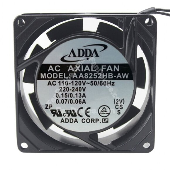 ADDA AA8252HB-AW AC 110-120V 0.15-0.13A / 220-240V 0.07-0.06A 8025 Axial Cooling Fan