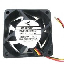 Mitsubishi CA1027H11 MMF-06D24ES-RC1 DC 24V 0.10A 3 Wires Axial Cooling Fan