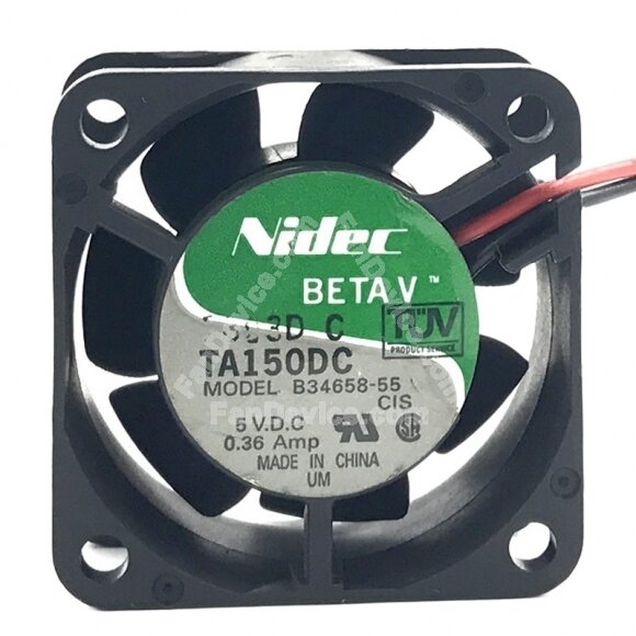 Nidec TA150DC B34658-55 DC 5V 0.36A 4020 Axial Cooling Fan