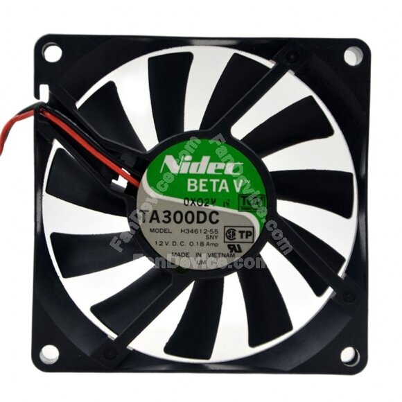 Nidec TA300DC H34612-55 DC 12V 0.18Amp 8015 Axial Cooling Fan
