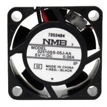 NMB 02510SS-05J-AA DC 5V 0.06A 2510 Axial Cooling Fan