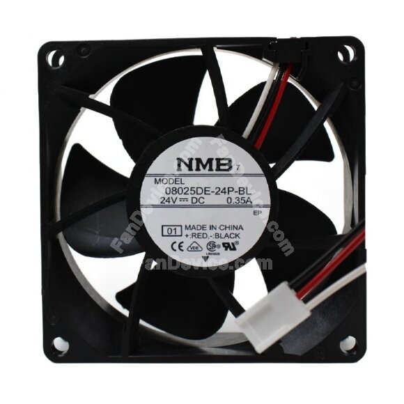 NMB 08025DE-24P-BL DC 24V 0.35A 8025 Axial Cooling Fan