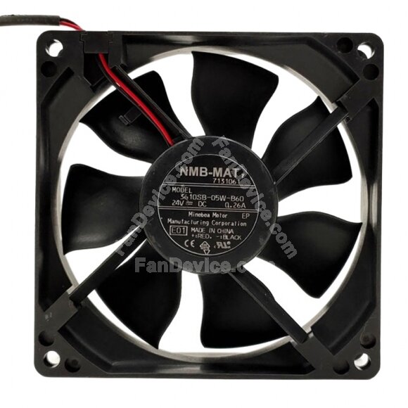 NMB-MAT 3610SB-05W-B60 DC 24V 0.26A 9225 Axial Cooling Fan