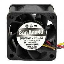 Sanyo Denki San Ace 40 9GV0412P3J22 DC 12V 0.60A 4028 Axial Cooling Fan