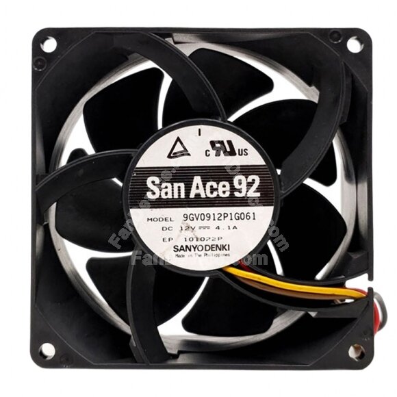 Sanyo Denki San Ace 92 9GV0912P1G061 DC 12V 4.1A 9238 Axial Cooling Fan