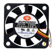 SuperRed CHA4012AB-A DC 12V 0.055A 4010 Axial Cooling Fan
