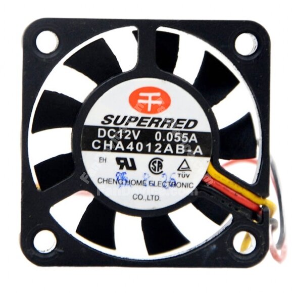 SuperRed CHA4012AB-A DC 12V 0.055A 4010 Axial Cooling Fan
