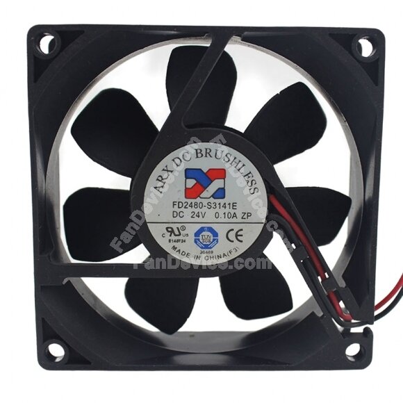 ARX FD2480-S3141E DC 24V 0.10A 8025 Axial Brushless Cooling Fan