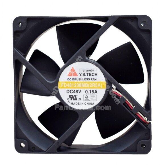 Y.S.TECH FD481238MB DC 48V 0.15A 12038 Axial Brushless Cooling Fan