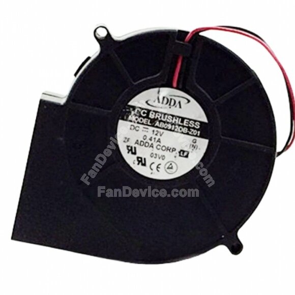 ADDA AB0912DB-Z01 DC 12V 0.41A 9733 Brushless Blower Cooling Fan