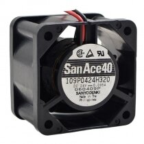 Sanyo Denki 109P0424H320 DC 24V 0.095A 4020 Axial Cooling Fan