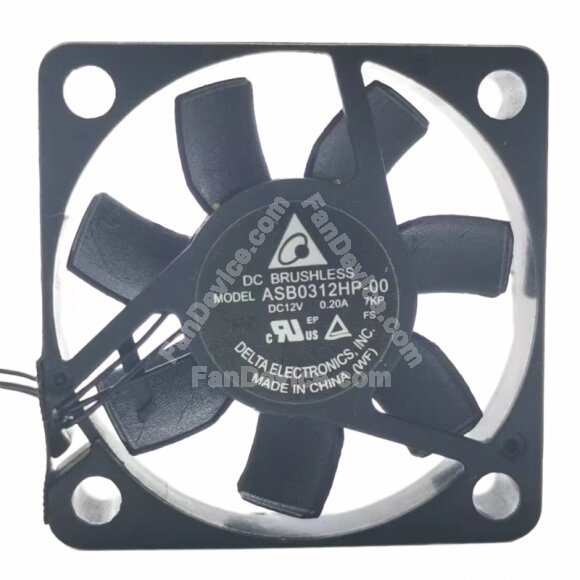 Delta ASB0312HP-00 DC 12V 0.20A Axial Brushless Cooling Fan