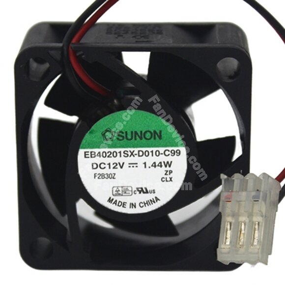 Sunon EB40201SX-D010-C99 DC 12V 1.44W 4020 Axial Cooling Fan