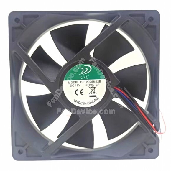 V.C DF12025M12B DC 12V 0.19A 12025 Axial Cooling Fan