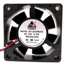 JD-L6020M24S DC 12V 0.15A 6020 Axial Brushless Cooling Fan