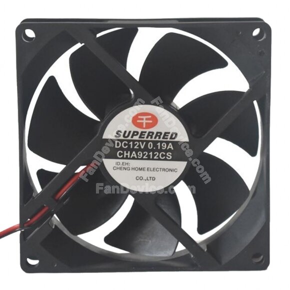 SuperRed CHA9212CS DC 12V 0.19A 9025 Axial Cooling Fan