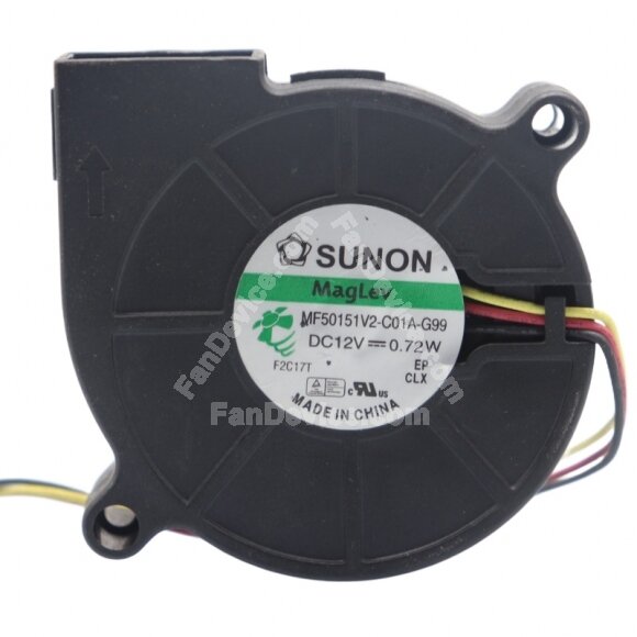 Sunon Maglev MF50151V2-C01A-G99 DC 12V 0.72W 5015 Blower Cooling Fan