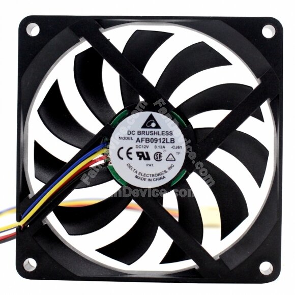 Delta AFB0912LB DC 12V 0.12A 9015 Brushless Axial Cooling Fan
