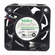 Nidec W40S12BUB5-57T04 DC 12V 0.53A 2 Wires / 3 Wires / 4 Wires Axial Cooling Fan