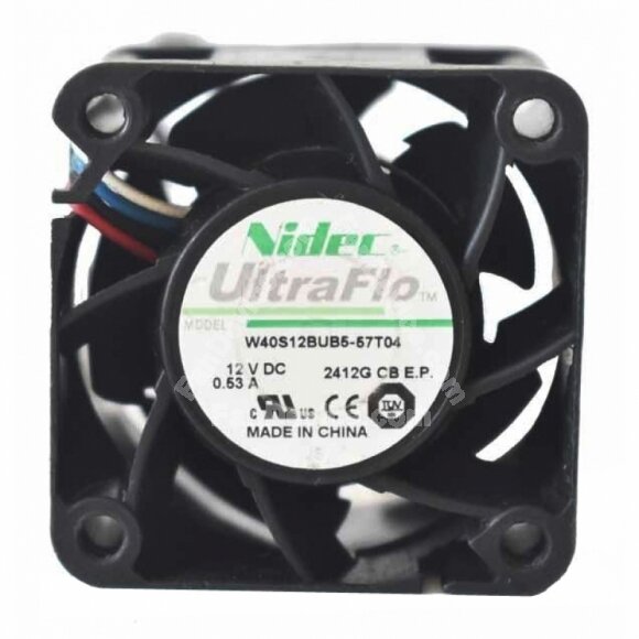 Nidec W40S12BUB5-57T04 DC 12V 0.53A 2 Wires / 3 Wires / 4 Wires Axial Cooling Fan