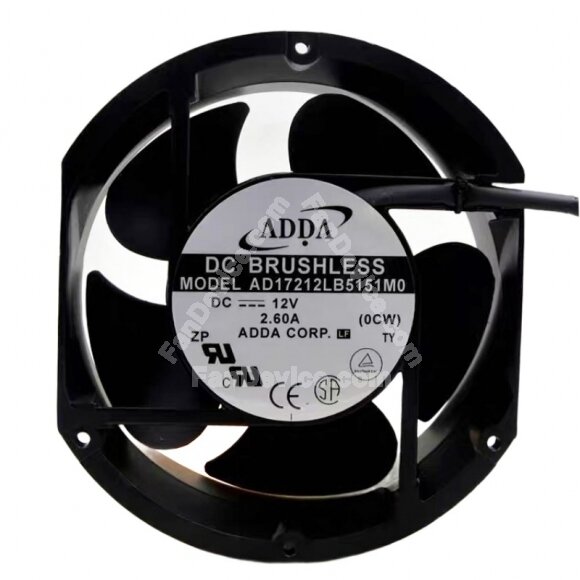ADDA AD17212LB5151M0 DC 12V 2.60A 17251 Brushless Axial Cooling Fan