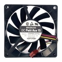 Sanyo Denki 109P0812H701 DC 12V 0.2A 3 Wires Axial Cooling Fan