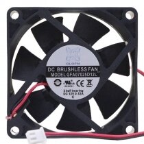 GLOFN GFA07025D12L DC 12V 0.12A 2 Wires Brushless Axial Cooling Fan