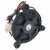 Nidec GW12E12MS1DB-52Z32 DC 12V 0.22A 3 Wires Axial Cooling Fan