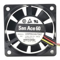 Sanyo Denki San Ace 60 109P0624H7D07 DC 24V 0.06A 6015 Axial Cooling Fan