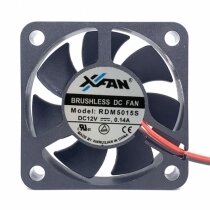 XFAN RDM5015S DC 12V 0.14A 2 Wires Axial Cooling Fan