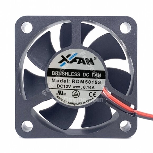 XFAN RDM5015S DC 12V 0.14A 2 Wires Axial Cooling Fan