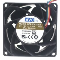 AVC DBPB0838B2S DC 12V 5.00A 2 Wires / 4 Wires Ball Bearing Axial Cooling Fan
