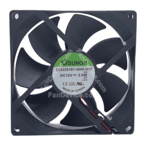 SUNON EE92251B1-0000-G99 DC 12V 2.0W 2 Wires / 3 Wires / 4 Wires Axial Cooling Fan