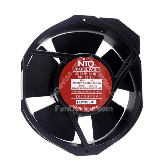 NTO PF-150-2A AC 200V 30/32W Axial Cooling Fan