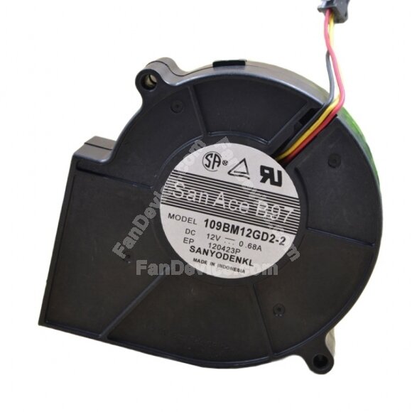 Sanyo Denki San Ace B97 109BM12GD2-2 DC 12V 0.68A 3 Wires Blower Cooling Fan