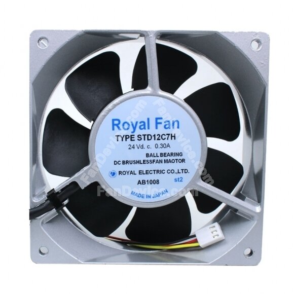Royal Fan STD12C7H DC 24V 0.3A 3 Wires Axial Cooling Fan