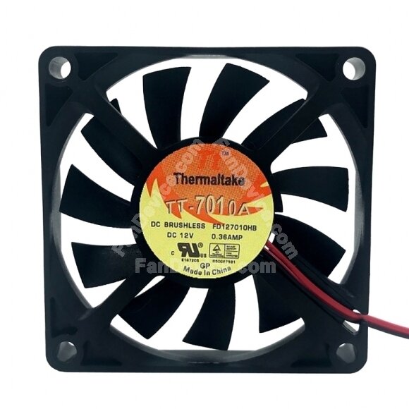 Thermaltake FD127010HB DC 12V 0.36A 2 Wires / 3 Wires / 4 Wires Axial Cooling Fan
