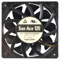Sanyo 9GV1212G403 12V 1.68A 3 Wires Axial Cooling Fan