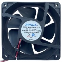 RUNDA RS1238B24H-S DC 24V 0.80A 2 Wires 12038 Axial Cooling Fan