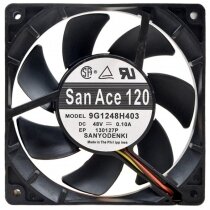 Sanyo Denki 9G1248H403 DC 48V 0.10A 2 Wires / 3 Wires 12025 Axial Fan