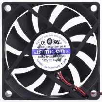 JAMICON KF0715B1SR-R DC 12V 0.41A 2 Wires Dual Ball Bearing Axial Fan
