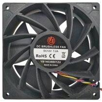 YB YB14038B012U 12V 7.2A 4 / 6 Wires Brushless Axial Fan