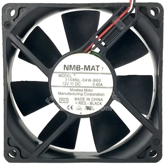 NMB-MAT 3108NL-04W-B60 12V 0.40A Axial Cooling Fan